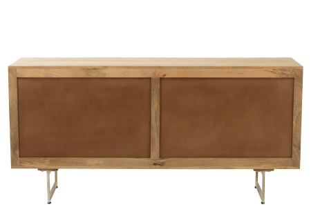 Comoda Weaving, lucrata manual, , Lemn, Natural, 170x45x80 [3]