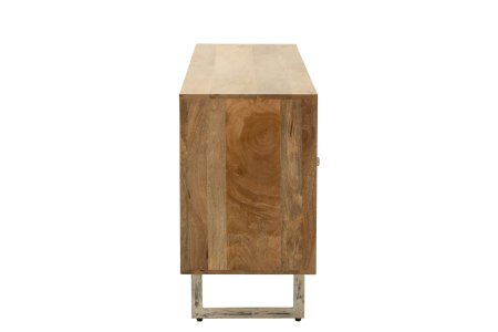 Comoda Weaving, lucrata manual, , Lemn, Natural, 170x45x80 [2]
