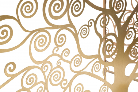 Consola Albero Della Vita, Fier, MDF/Oglinda, Auriu, 81,5x141,5x40,5 cm [5]