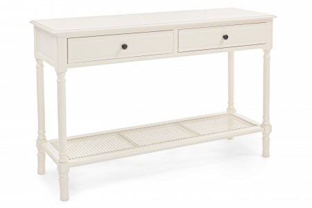 Consola Amabel, Lemn/MDF, Alb, 120x40x81 cm [3]