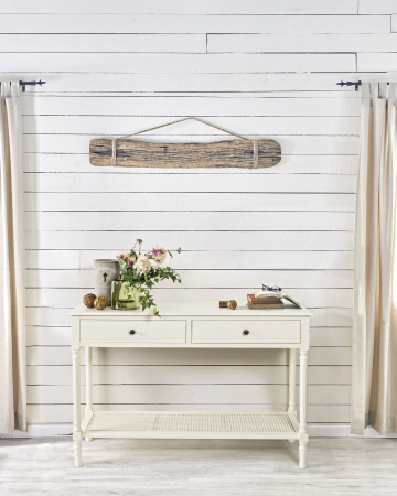 IN STOC - Consola Amabel, Lemn/MDF, Alb, 120x40x81 cm