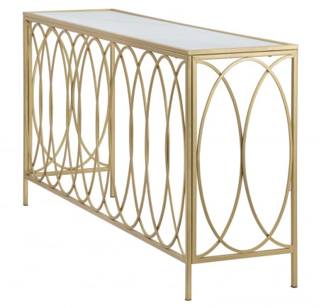 Consola arc, marmorat, cm 160x40x79 [2]