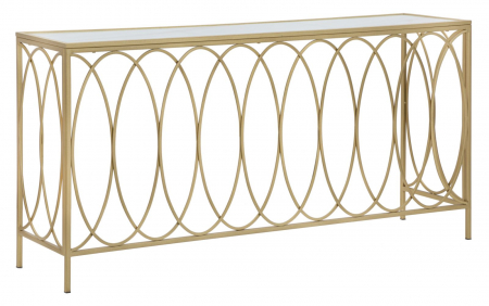 Mese consola - Consola arc, marmorat, cm 160x40x79