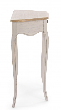 Consola Clarisse 1 sertar, MDF/Lemn, Maro/Alb, 80x35x80 cm [2]