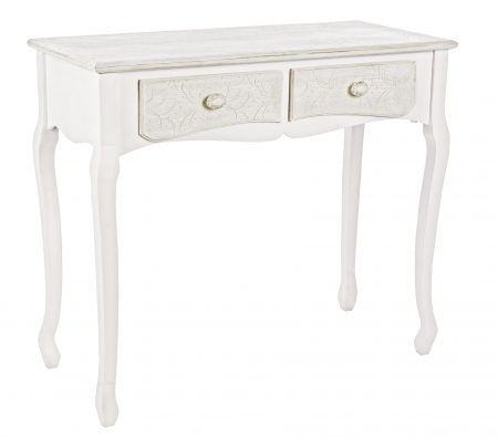 Mese consola - Consola Clorine, MDF, Alb, 90x40x78 cm
