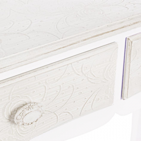 Consola Clorine, MDF, Alb, 90x40x78 cm [2]