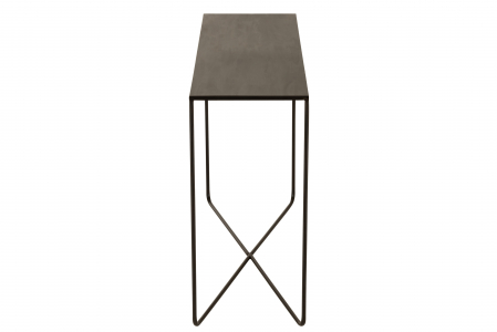 Consola Cross, Metal, Negru, 120x35x75 cm [2]