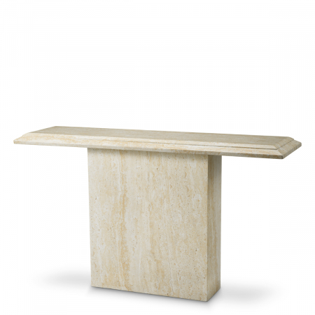 Toate produsele - Consolă de exterior Charles travertin artificial, Dimensiuni: W. 131 | D. 37 | H. 75  