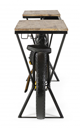 Consola Epic Moto Bar, Otel/Lemn, Multicolor, 183x41x86 cm [1]