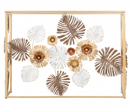 Consola Glam Floris, Fier/MDF/Oglinda, Multicolor, 80x113x40 cm [1]