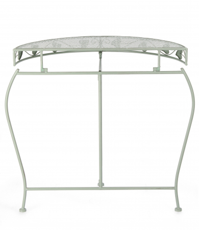 Consola Harriet, Otel, Verde deschis, 75x36x75 cm [2]