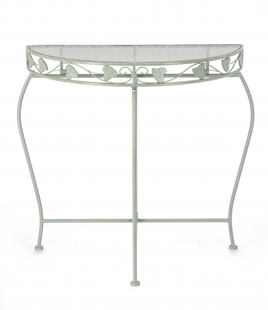 Consola Harriet, Otel, Verde deschis, 75x36x75 cm [4]