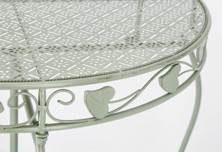 Consola Harriet, Otel, Verde deschis, 75x36x75 cm [1]