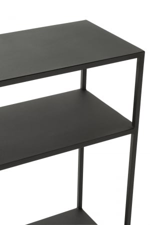 Consola Irregular, Metal, Negru, 120x30x81.5 cm [4]