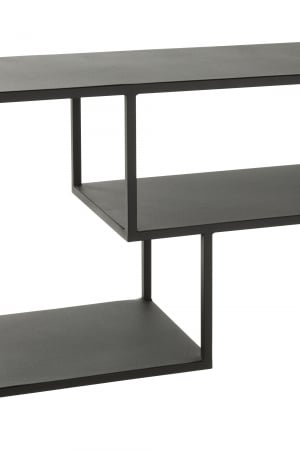 Consola Irregular, Metal, Negru, 120x30x81.5 cm [5]