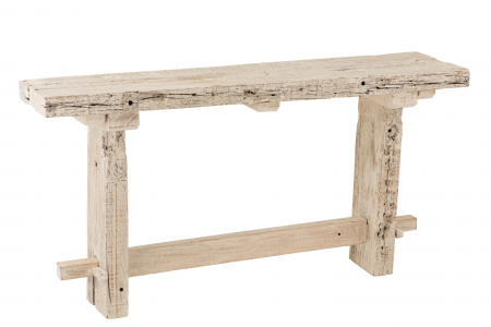 SALE % - Consola, Lemn, Alb, 150x37x77 cm