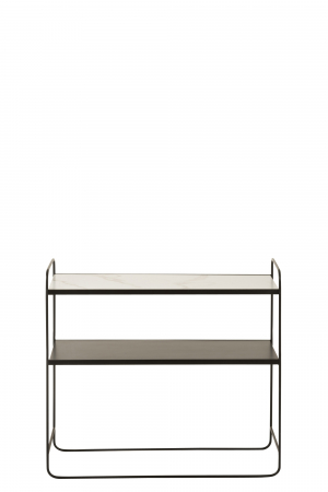 Consola, Lemn, Alb, 90x30.5x80.5 cm [1]