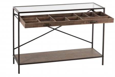 Consola, Lemn, Maro, 122.5x43x82.5 cm [4]