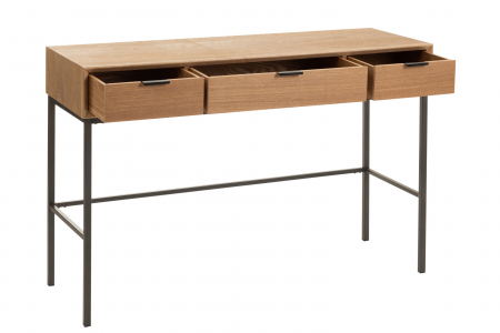 Consola, Lemn, Natural, 120x41x76 cm [8]