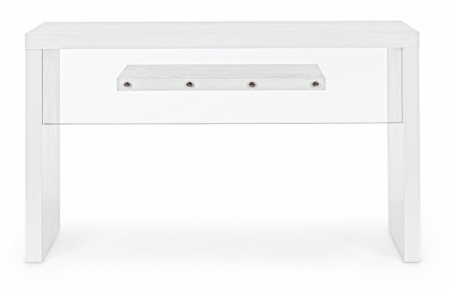Consola Line, Lemn, Alb, 120x40x73 cm [3]