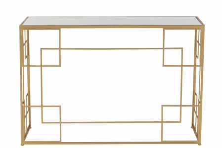 Consola Lines, Metal, Auriu, 120x40x81.5 cm [1]