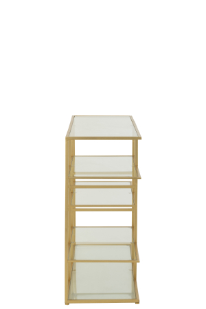 Consola metal/sticla auriu [2]