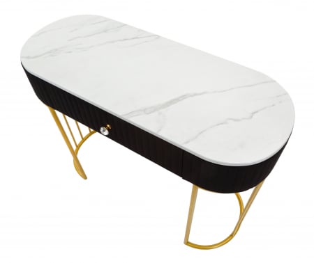 Consola Montpellier , Fier/Lemn/Stofa, Multicolor, 74x100x43 cm [2]