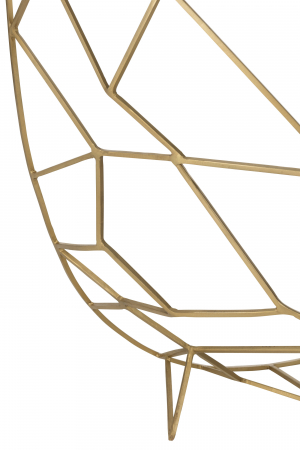 Consola Moza, Metal/Sticla, Auriu [5]