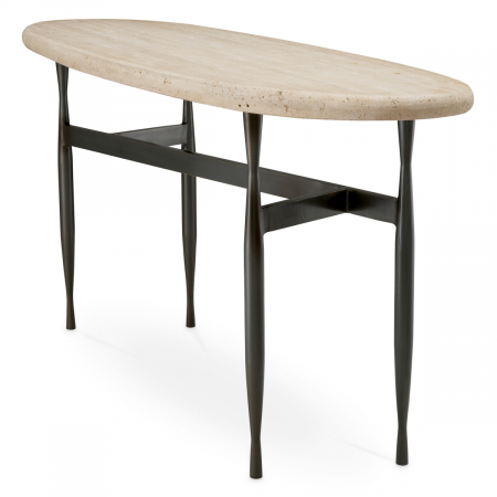 Consolă Palermo travertin, Dims: W. 160 | D. 55 | H. 78  (CM) [4]