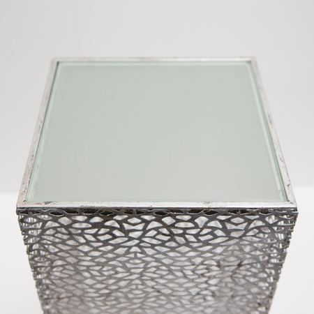 Consola PURLEY, metal/sticla, 70x27x27 cm [2]