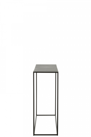 Consola Rectangle, Metal, Negru, 110x35x90 cm [2]