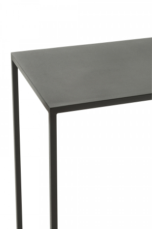 Consola Rectangle, Metal, Negru, 110x35x90 cm [4]