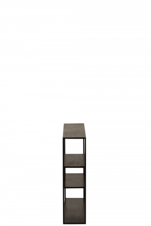 Consola Rectangle, Metal, Negru, 65x17x65 cm [2]