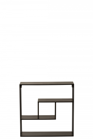 Consola Rectangle, Metal, Negru, 65x17x65 cm [3]
