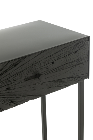 Consola, Shanil Lemn/Metal, Negru [5]