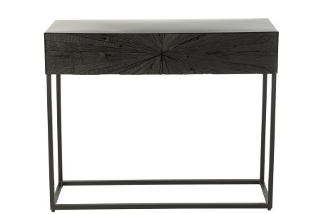 Consola, Shanil Lemn/Metal, Negru [1]