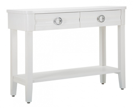 Consola Shine, Lemn/MDF/Metal, Alb, 82x110x40 cm [1]
