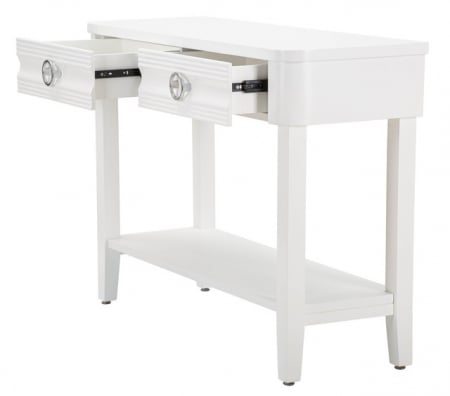Consola Shine, Lemn/MDF/Metal, Alb, 82x110x40 cm [3]