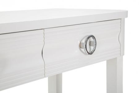Consola Shine, Lemn/MDF/Metal, Alb, 82x110x40 cm [4]