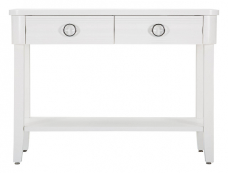 Consola Shine, Lemn/MDF/Metal, Alb, 82x110x40 cm [2]