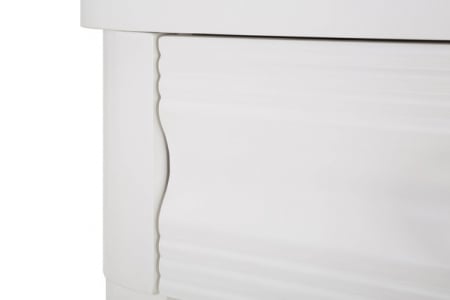 Consola Shine, Lemn/MDF/Metal, Alb, 82x110x40 cm [6]