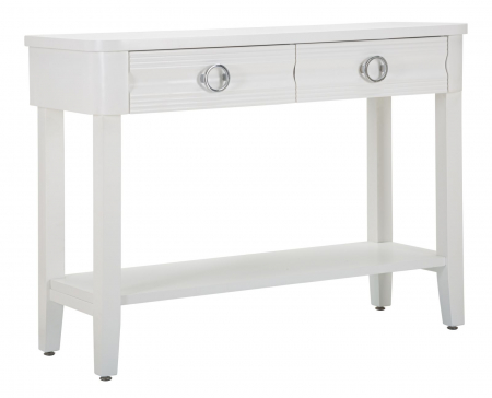 SALE % - Consola Shine, Lemn/MDF/Metal, Alb, 82x110x40 cm