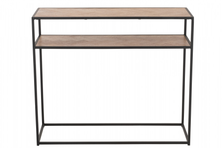 Consola Zigzag, Lemn, Negru, 100x35x85 cm [1]