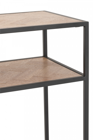 Consola Zigzag, Lemn, Negru, 100x35x85 cm [5]