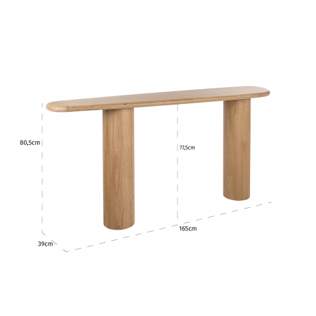 Consolă Oakley (stejar natur) [3]