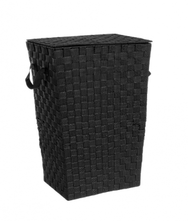 Cosuri pentru rufe - Cos de rufe nylon negru, 40x30 cm
