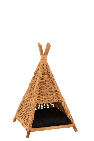 SALE % - Cos pentru pisici cu perna, Fibre naturale, Natural, 45.5x45.5x73.5