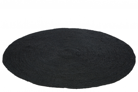 Covoare - Covor, Fibre naturale, Negru, 150x150x1