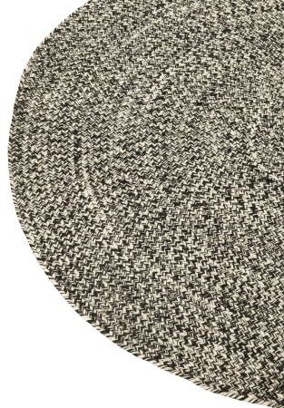 Covor, Textil, Negru, 119x119x1 [1]