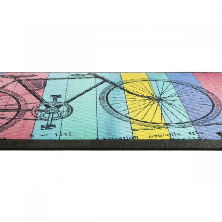 Covoraș de ușă, dreptunghiular, motiv bicicletă, rășină, negru, PU 2, L. 45 cm, l. 75 cm, H 1 cm [1]